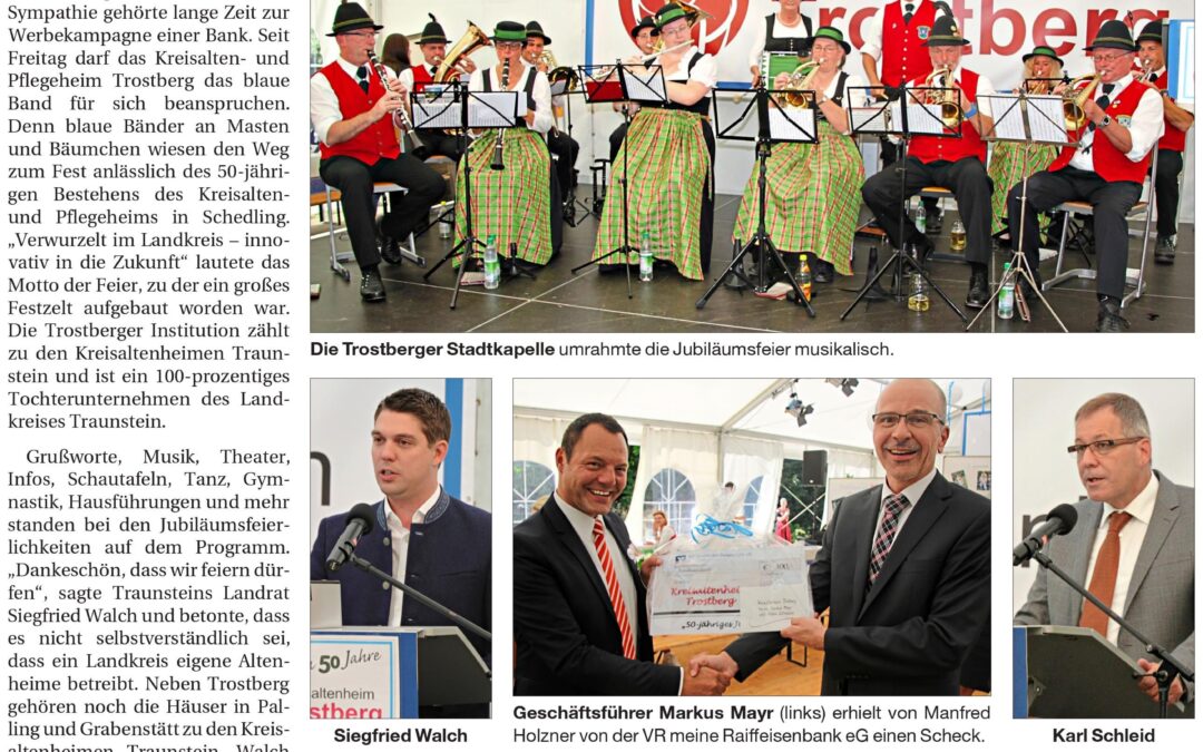 Unser 50. Jubiläum im Kreisaltenheim Trostberg