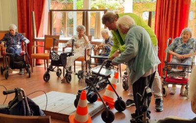 Rollatortraining mit der Verkehrswacht im Kreisaltenheim Trostberg