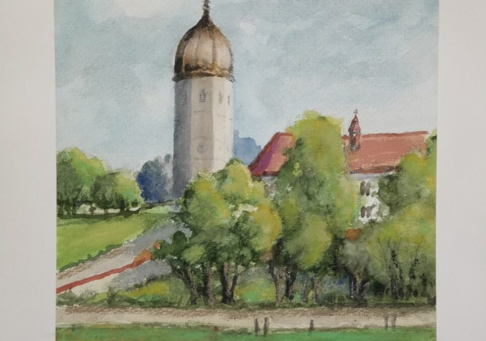 Ausstellung im Kreisaltenheim Grabenstätt von Josef Hartmann, Landschaftsmaler im Chiemgau