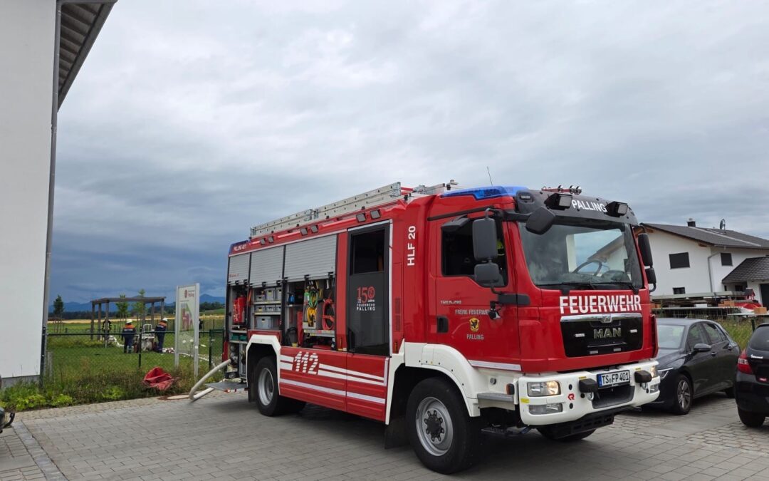 Feuerwehrübung im Kreisaltenheim Palling